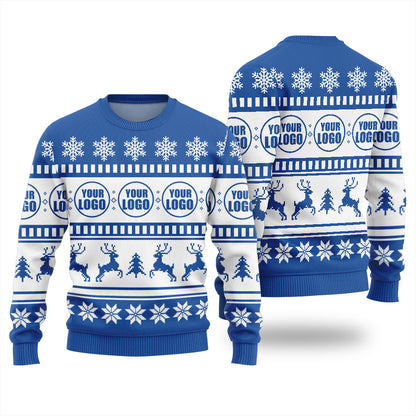 Personalized Christmas Sweater With Company Logo