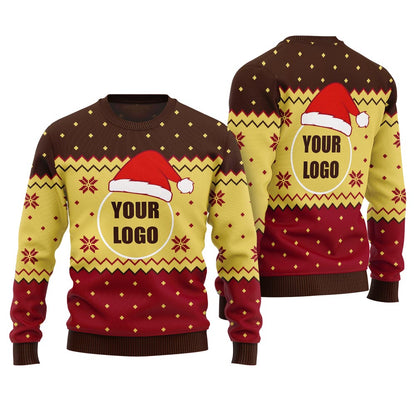 Personalized Christmas Sweater With Logo No Minimum