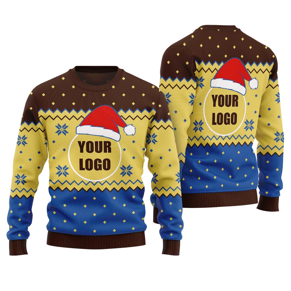 Personalized Christmas Sweater With Logo No Minimum