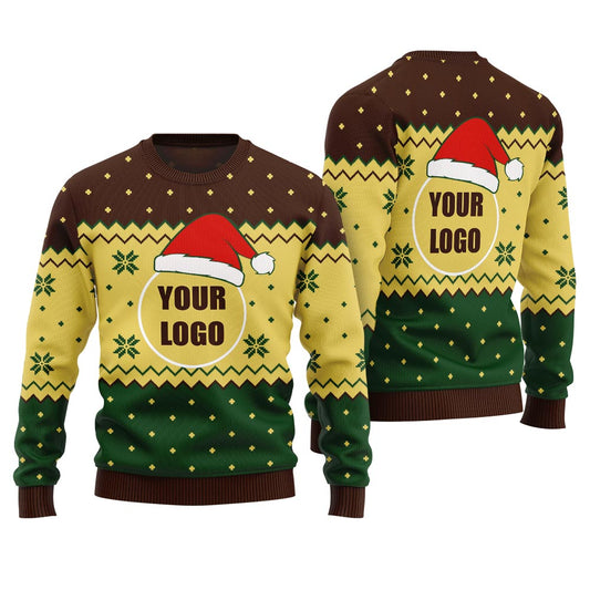 Personalized Christmas Sweater With Logo No Minimum