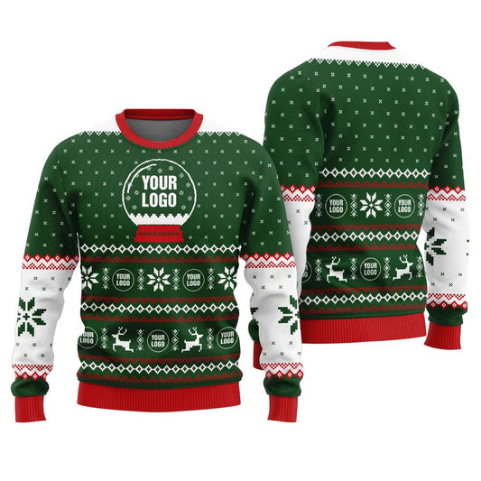 Personalized Christmas Sweaters With Company Logo Bulk Order For Men