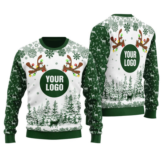 Personalized Company Logo Christmas Sweater