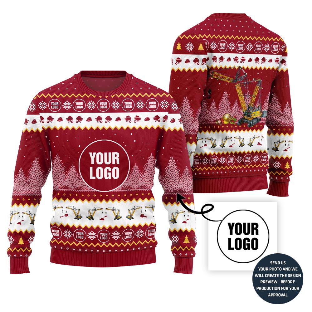 Personalized Construction Ugly Sweater