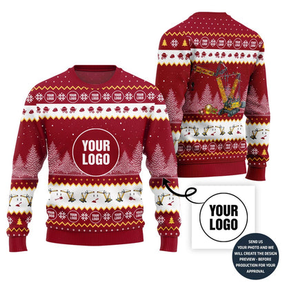 Personalized Construction Ugly Sweater