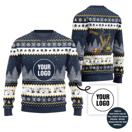 Personalized Construction Ugly Sweater