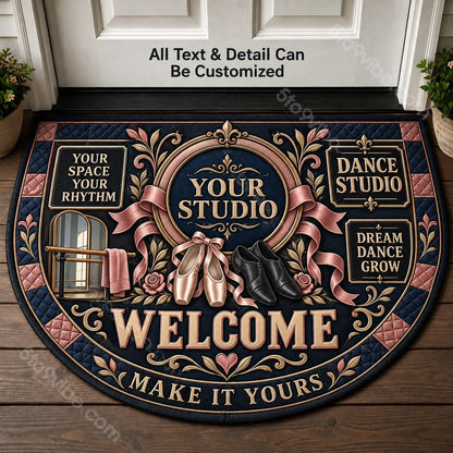 Personalized Dance Studio Personalized Half Round Mat | 5To9Vibe