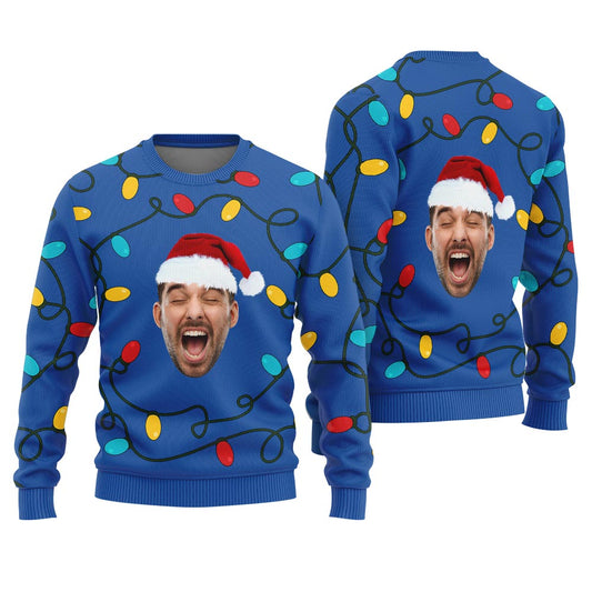 Personalized Face Christmas Sweatshirt For Women