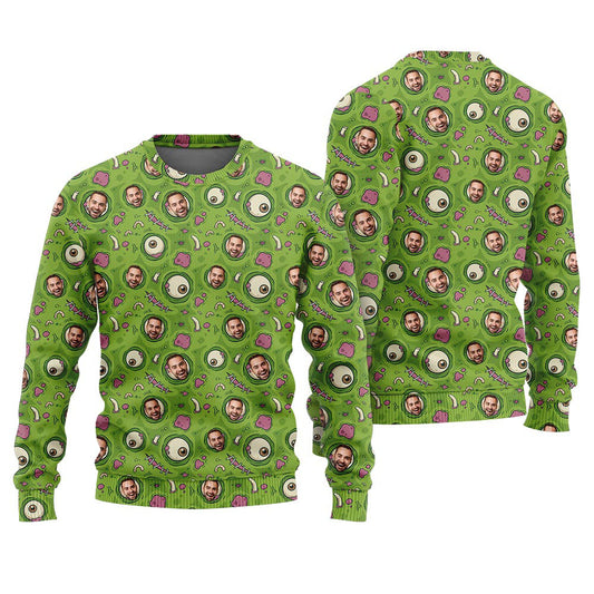 Personalized Face Monsters Ugly Halloween Sweater