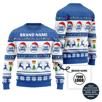 Personalized Logo And Brand Name Ugly Xmas Sweater