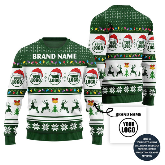 Personalized Logo And Brand Name Ugly Xmas Sweater