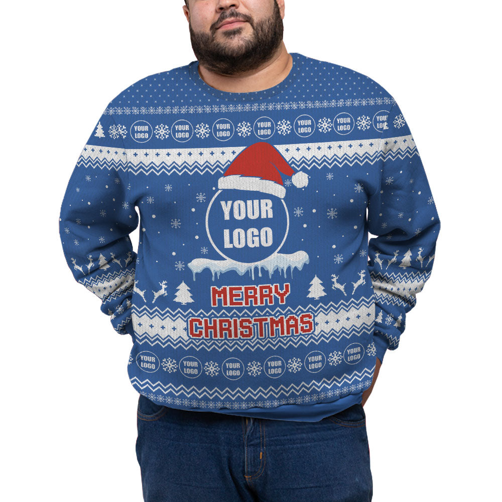Personalized Logo Merry Christmas Plus Size Sweater