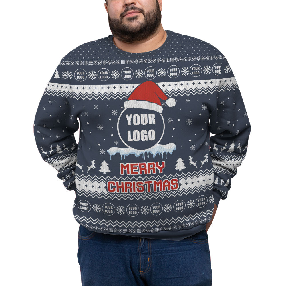Personalized Logo Merry Christmas Plus Size Sweater