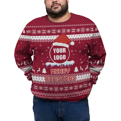 Personalized Logo Merry Christmas Plus Size Sweater