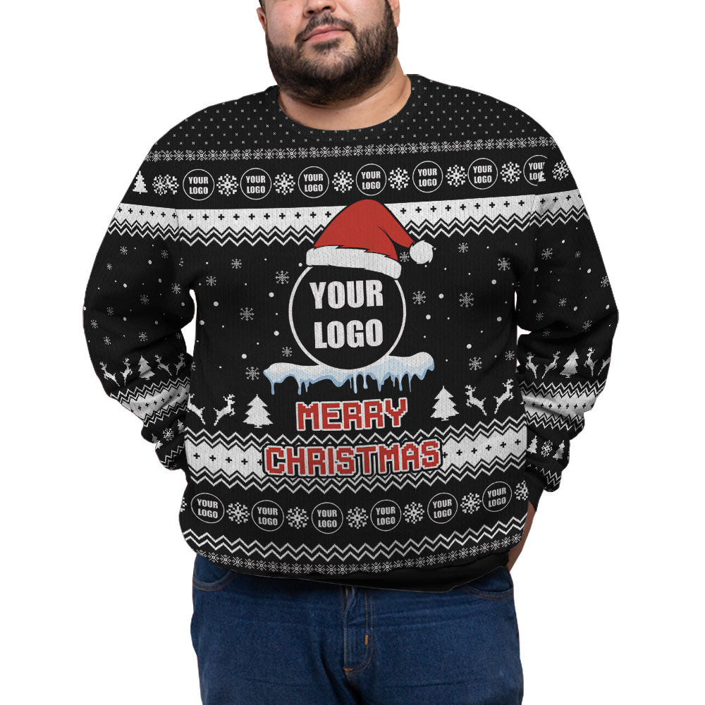 Personalized Logo Merry Christmas Plus Size Sweater