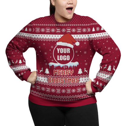 Personalized Logo Merry Christmas Plus Size Sweater