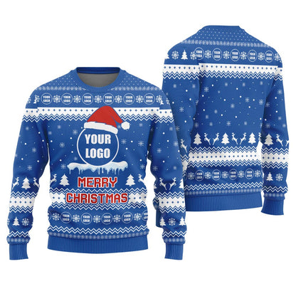 Personalized Logo Merry Christmas Plus Size Sweater