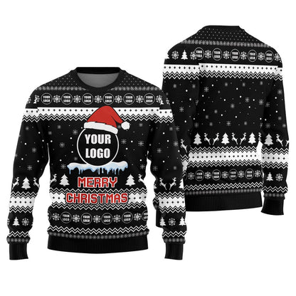 Personalized Logo Merry Christmas Sweater For Teams