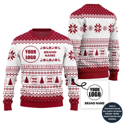 Personalized Logo Ugly Christmas Sweater For Brand