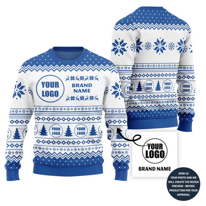 Personalized Logo Ugly Christmas Sweater For Brand