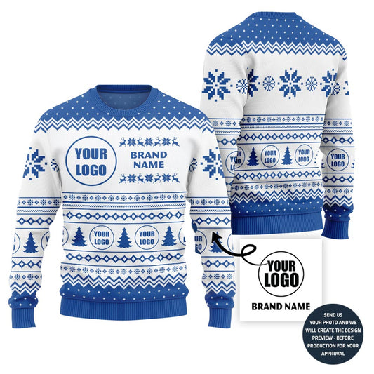 Personalized Logo Ugly Christmas Sweater For Brand