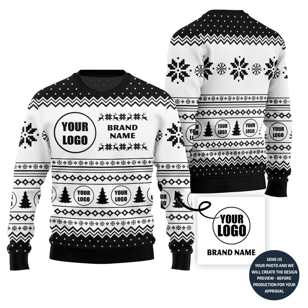 Personalized Logo Ugly Christmas Sweater For Brand