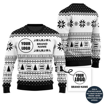 Personalized Logo Ugly Christmas Sweater For Brand