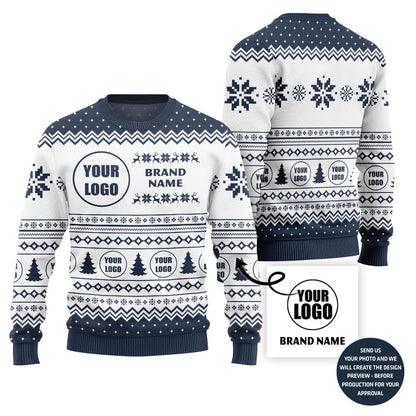 Personalized Logo Ugly Christmas Sweater For Brand
