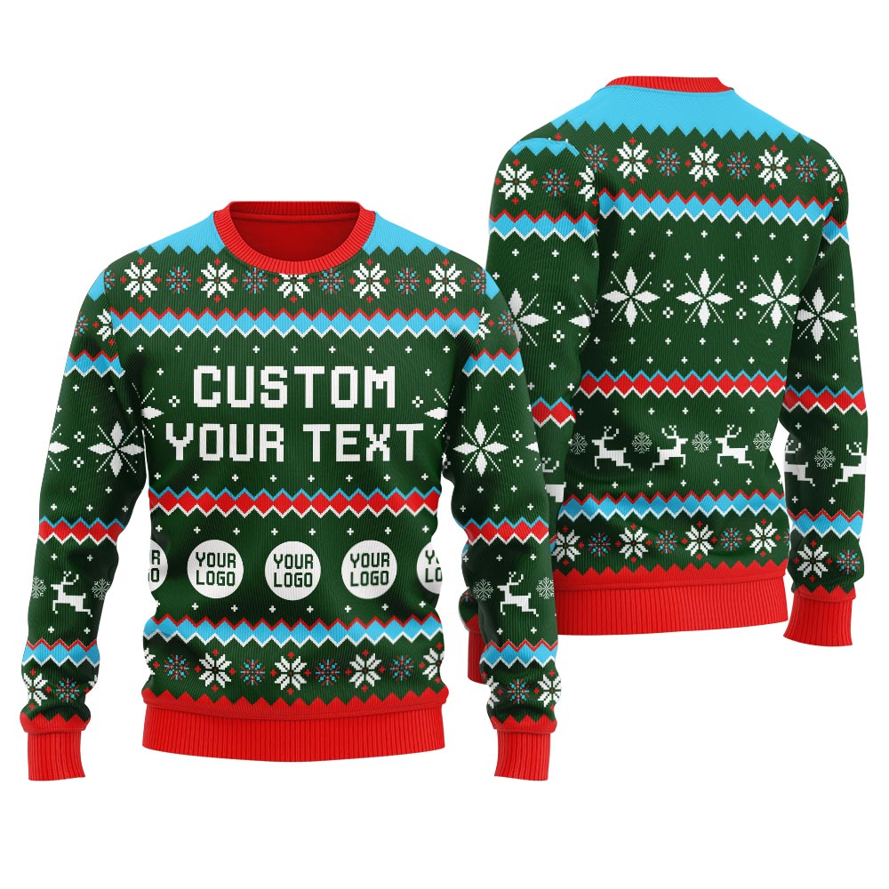 Personalized Logo Ugly Sweater For Women