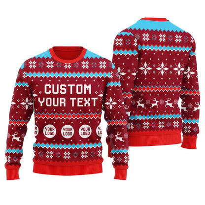 Personalized Logo Ugly Sweater For Women
