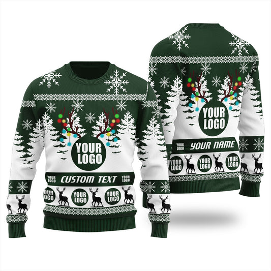 Personalized Logo Ugly Christmas Sweater For Men