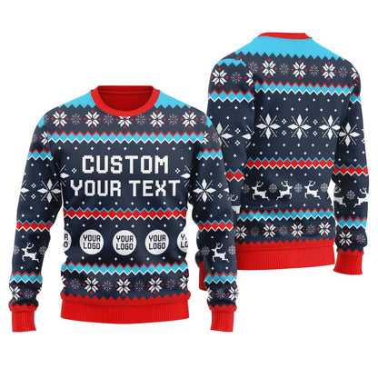 Personalized Logo Ugly Sweater For Women