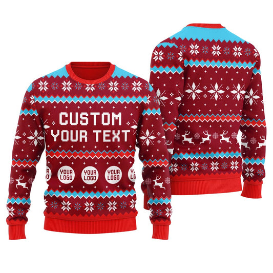 Personalized Logo Ugly Sweater For Women