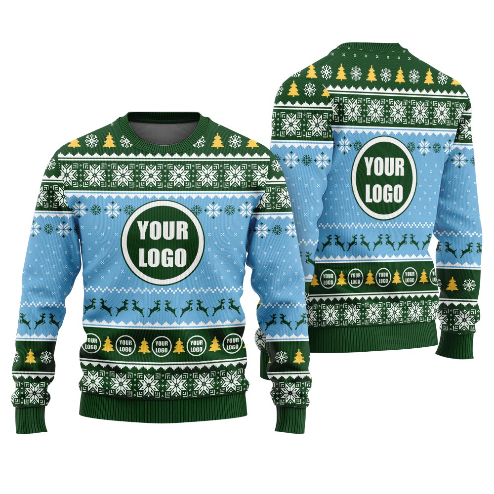 Personalized Logo Ugly Xmas Sweater For Company