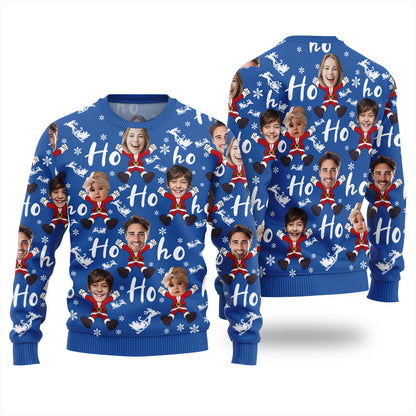 Personalized Multiple Faces Ugly Christmas Sweater