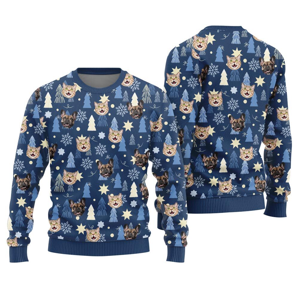 Personalized Multiple Pet Ugly Christmas Sweater