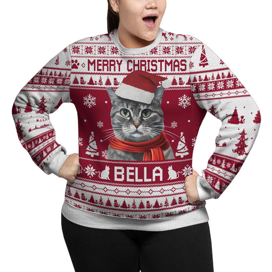 Personalized Pet Funny Ugly Christmas Plus Size Sweater