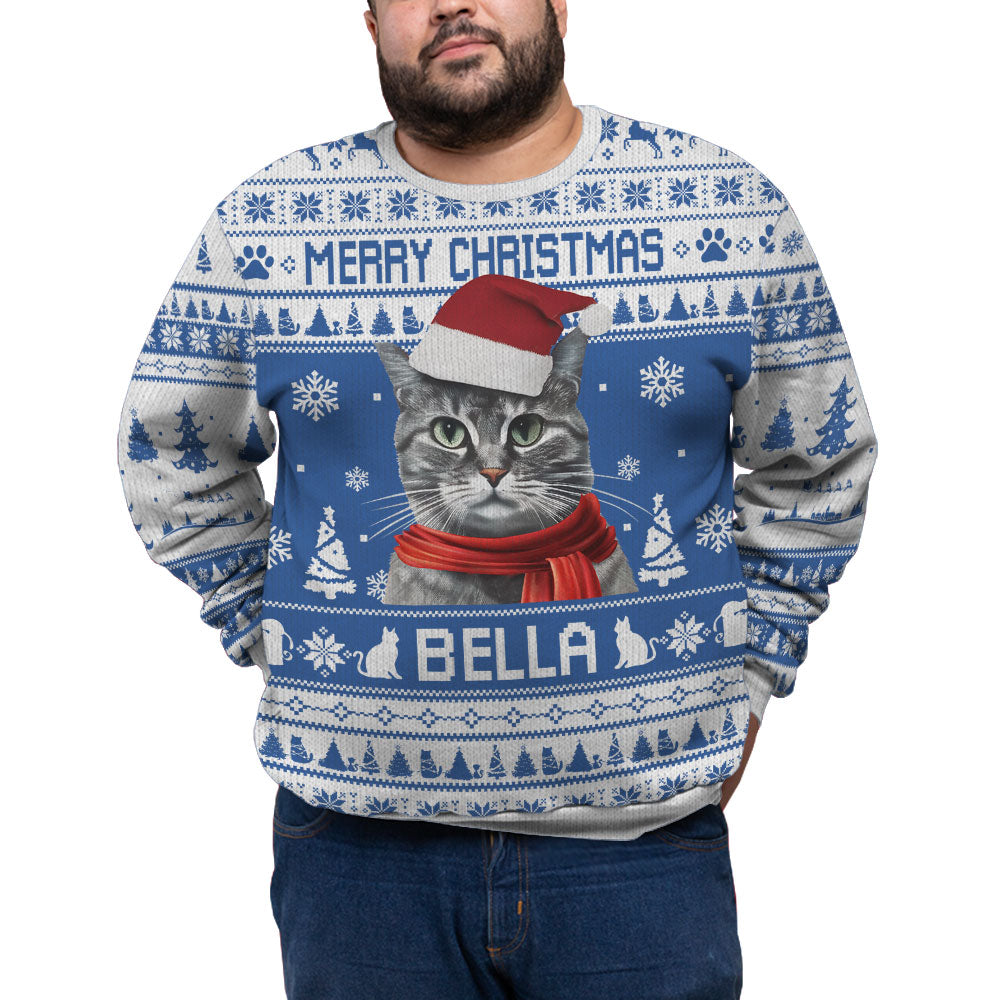 Personalized Pet Funny Ugly Christmas Plus Size Sweater