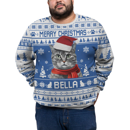 Personalized Pet Funny Ugly Christmas Plus Size Sweater