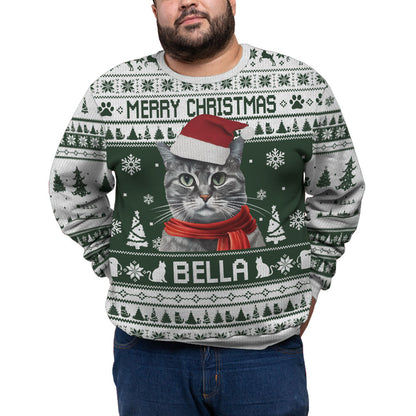 Personalized Pet Funny Ugly Christmas Plus Size Sweater