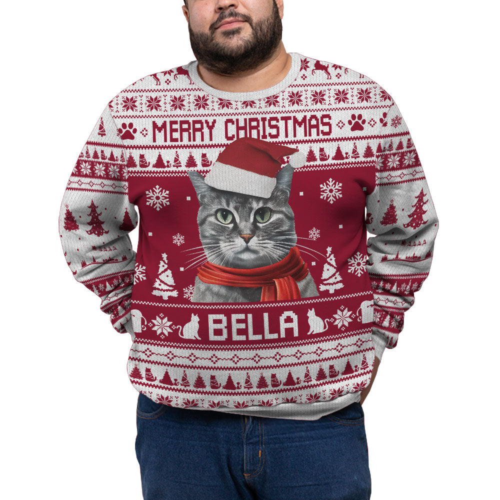 Personalized Pet Funny Ugly Christmas Plus Size Sweater
