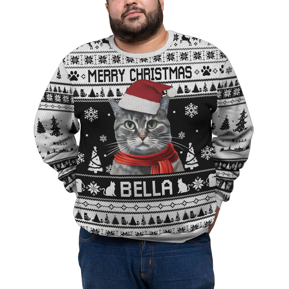 Personalized Pet Funny Ugly Christmas Plus Size Sweater