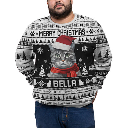 Personalized Pet Funny Ugly Christmas Plus Size Sweater