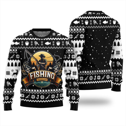 Personalized Team Name Fishing Ugly Sweater
