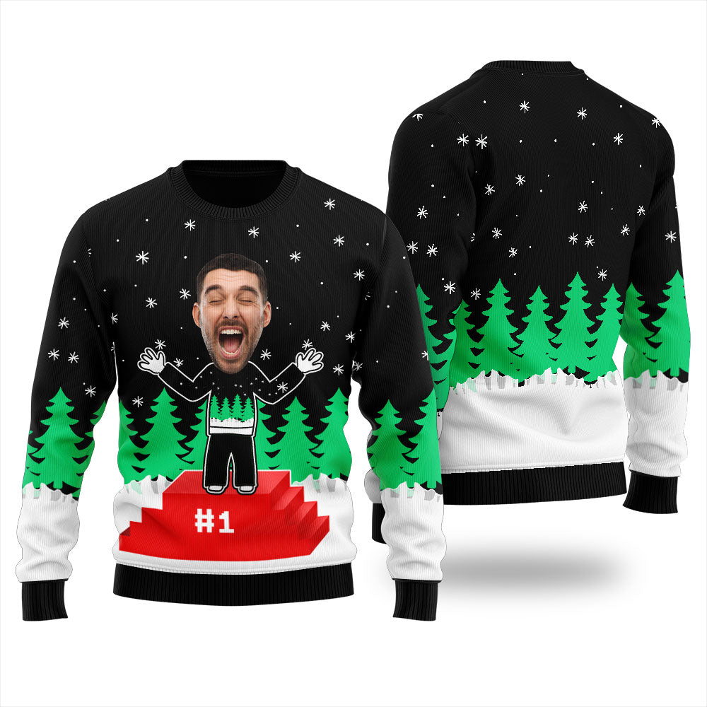 Personalized Ugly Christmas Sweater Winner Men's Sweater