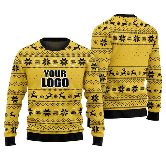 Personalized Ugly Christmas Sweater With Logo For Company