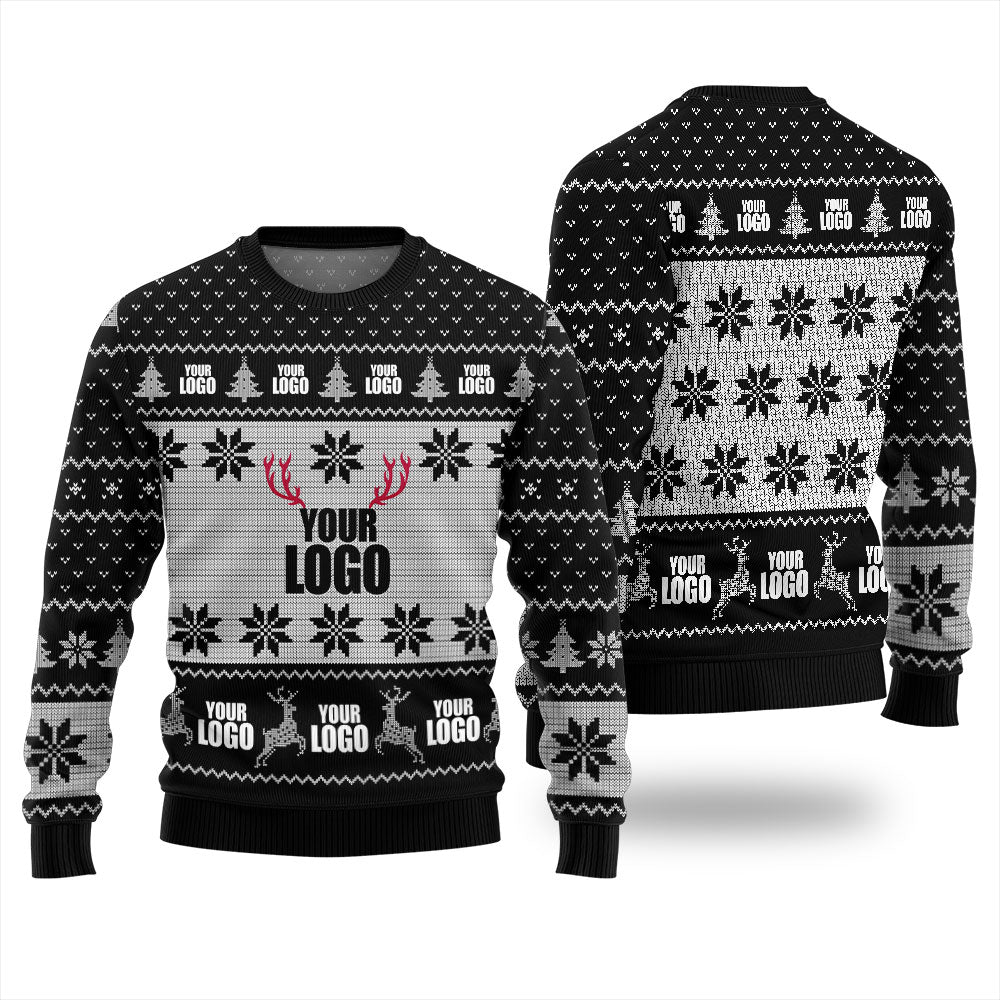 Personalized Ugly Sweater With Company Logo