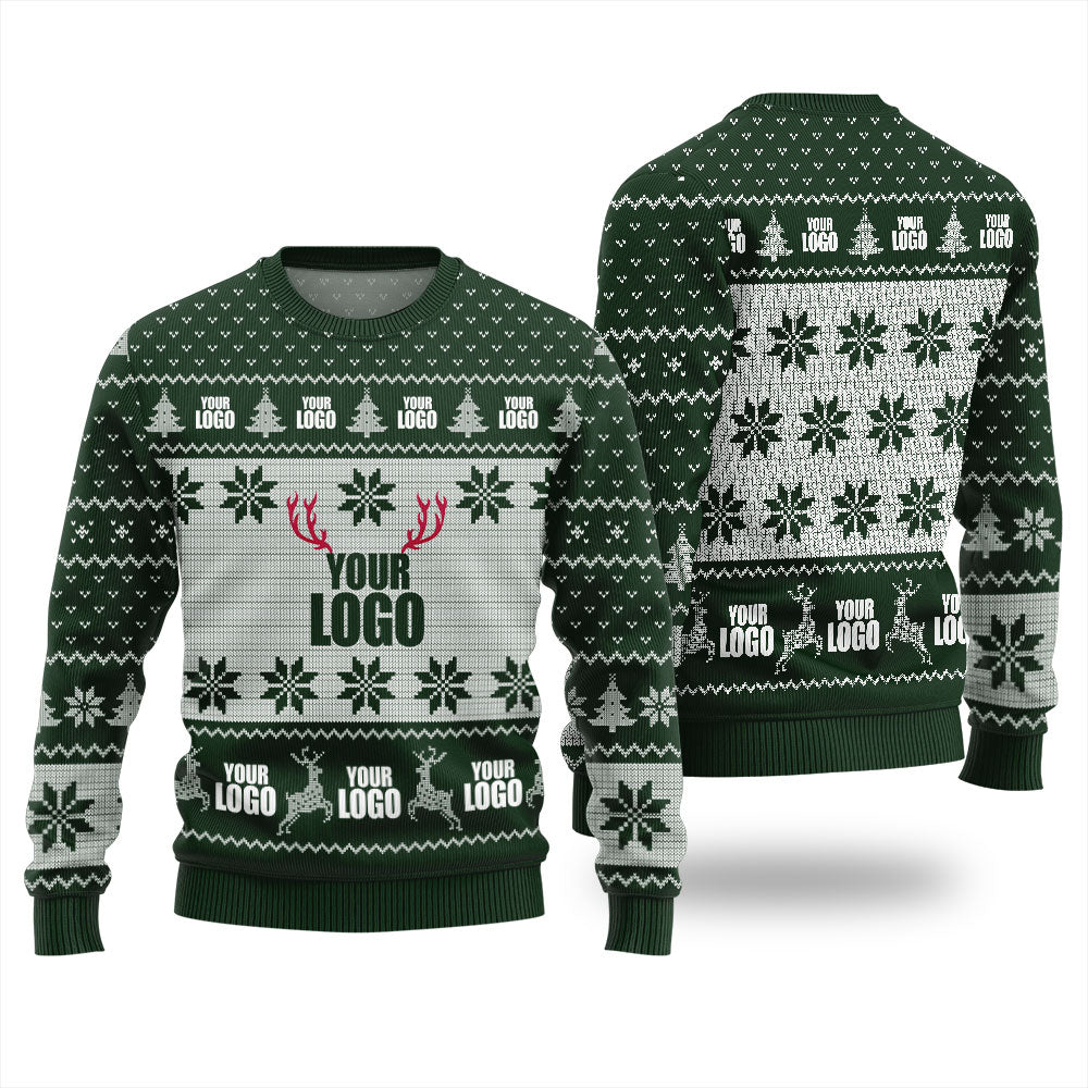 Personalized Ugly Sweater With Company Logo