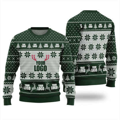 Personalized Ugly Sweater With Company Logo