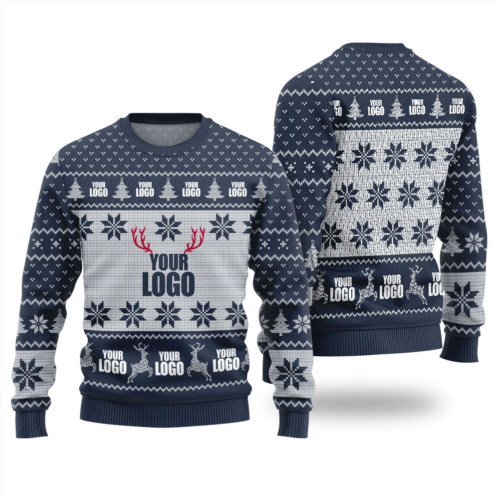 Personalized Ugly Sweater With Company Logo