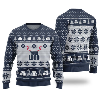 Personalized Ugly Sweater With Company Logo